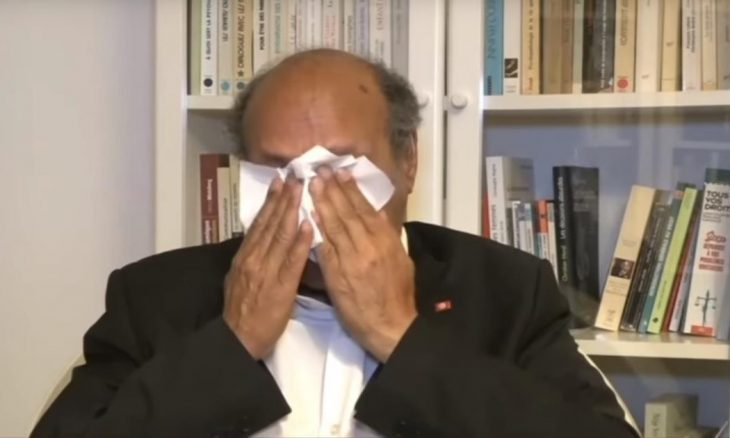 دموع المرزوقي حزنا على مرسي!